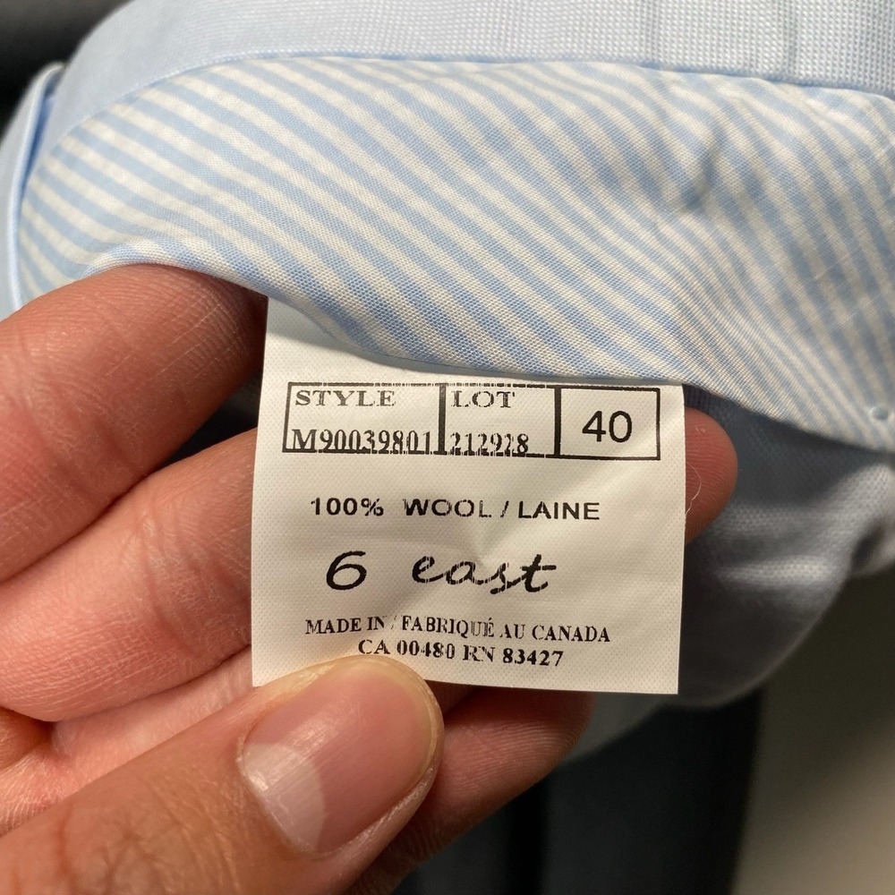 Loro Piana Super 130s Merino 6 East Dress Pants (40x30.5 Cuffed) Flat Front Gray - Picture 13 of 16